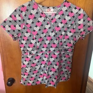 Med White Cross scrub top